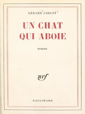 cover image of Un chat qui aboie